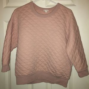 Light pink padded sweatshirt
